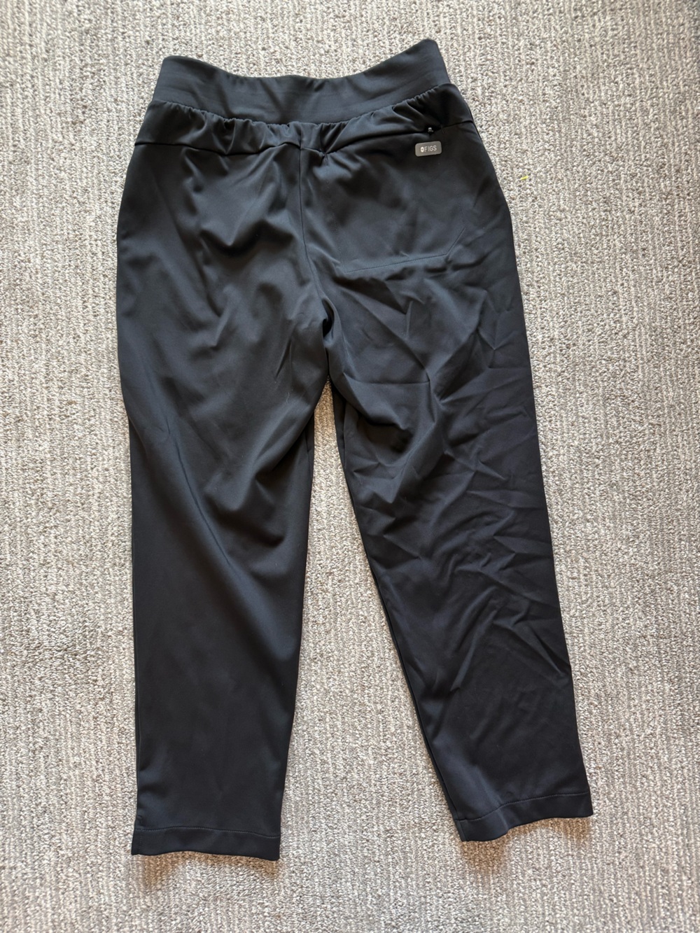 FIGS Tena Tapered Scrub Pants Black Women’s S Stretch Drawstring Medical Uniform - Picture 5 of 5